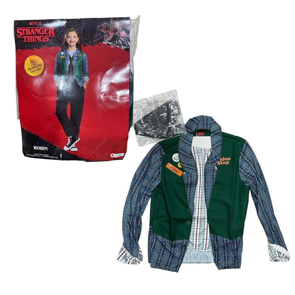 Stranger Things Robin Deluxe Child Costume Complete Outfit Halloween XL (14-16)